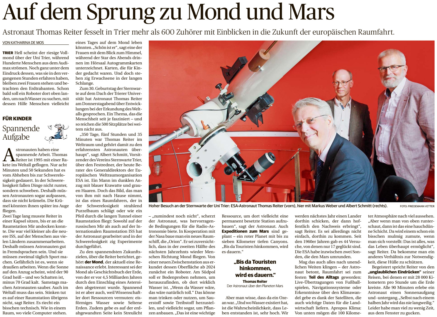 Thomas Reiter in Trier